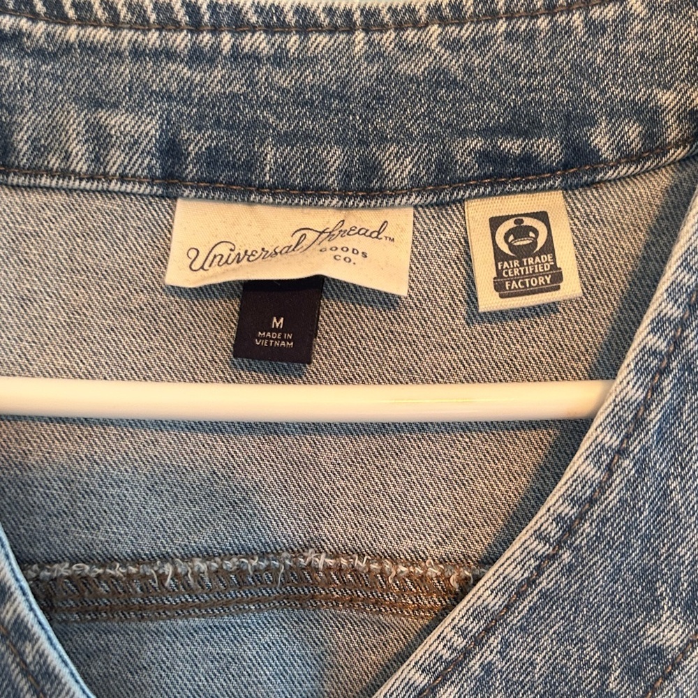 Universal Thread Light Blue Denim Vest (Target) - Picture 2 of 6